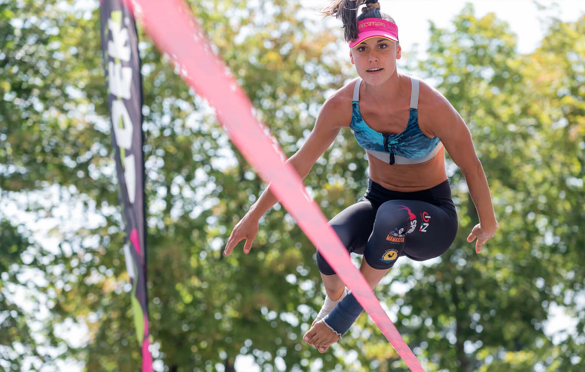 What is backup for slackline and trickline