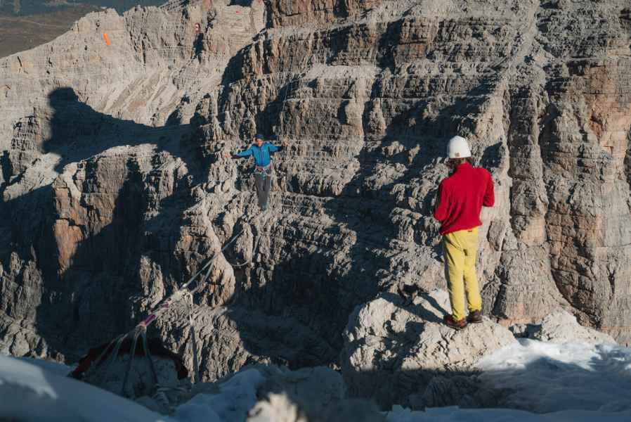 Trentino crew Highline adventure
