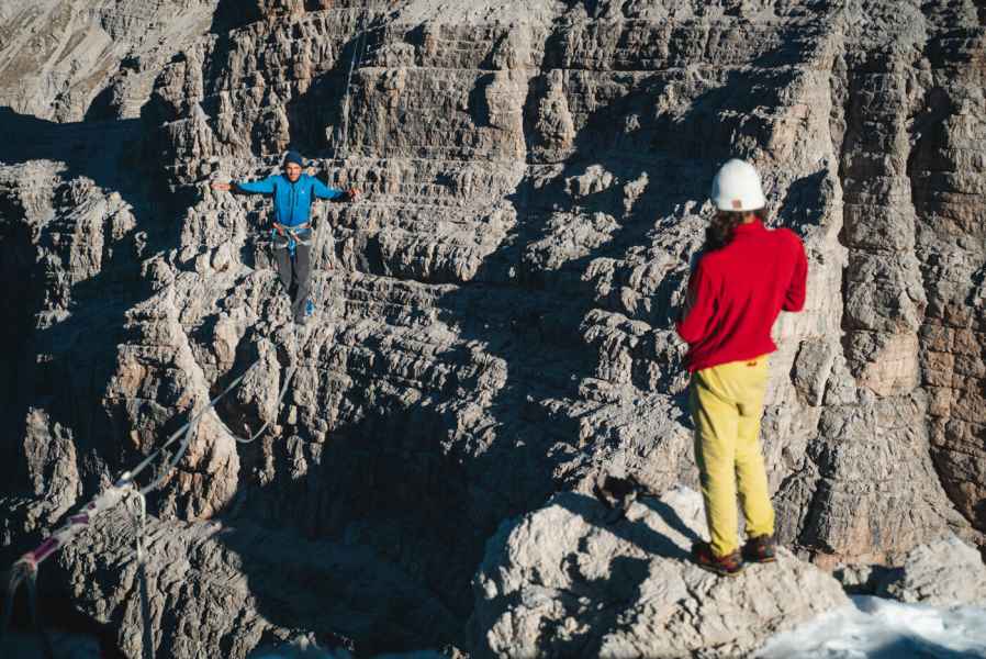 Trentino crew Highline adventure