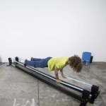 support structure for indoor slackline