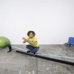 support structure for indoor slackline