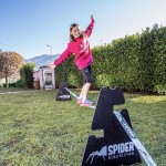 three-height slackline easel