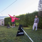 three-height slackline easel
