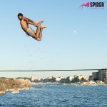 Long lever ratchet for slackline