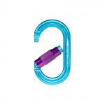 oval carabiner with aluminium ferrule