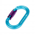 oval carabiner with aluminium ferrule