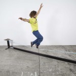structure de support pour slackline intérieure