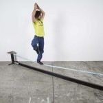 structure de support pour slackline intérieure
