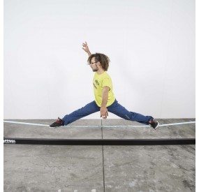 structure de support pour slackline intérieure