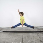 support structure for indoor slackline