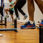 support structure for indoor slackline